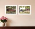 Set Of Two The Spring House 1 White Framed Print Wall Art