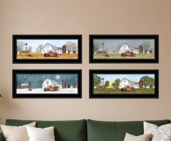 Set Of Four Billy Jacobs Four Seasons Collection V Black Frame 2 Black Framed Print Wall Art