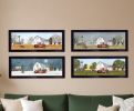 Set Of Four Billy Jacobs Four Seasons Collection V Black Frame 3 Black Framed Print Wall Art