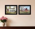 Set Of Two Summers End 2 Black Framed Print Wall Art