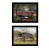 Set Of Two Bridge Collection I 2 Black Framed Print Wall Art