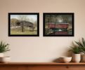 Set Of Two Bridge Collection I 2 Black Framed Print Wall Art