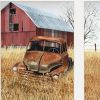 Granddads Old Truck 9 White Framed Print Wall Art