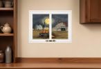 Spooky Harvest Moon 6 White Framed Print Kitchen Wall Art