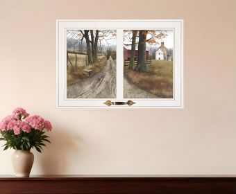 The Road Home 6 White Framed Print Wall Art