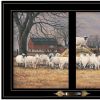 Wool Gathering 3 Black Framed Print Wall Art