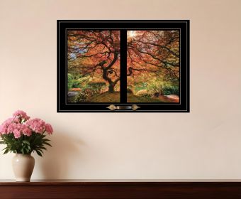 First Colors of Fall I 4 Black Framed Print Wall Art