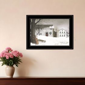 Christmas Time is coming 2 Black Framed Print Wall Art