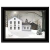 Silent Night 1 Black Framed Print Wall Art