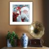 Santa with Presents 1 White Framed Print Wall Art