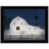 Christmas Starry Night 2 Black Framed Print Wall Art