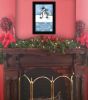 Trendy Snowman 3 Black Framed Print Wall Art