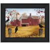 Autumn Gold 4 Black Framed Print Wall Art