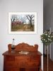 The Old Dirt Road 2 White Framed Print Wall Art