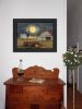 Spooky Harvest Moon 3 Black Framed Print Kitchen Wall Art