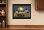 Spooky Harvest Moon 3 Black Framed Print Kitchen Wall Art