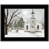 I Heard the Bells on Christmas 3 Black Framed Print Wall Art