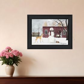 The Friendly Beasts 3 Black Framed Print Wall Art