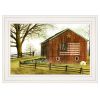 Flag Barn 1 White Framed Print Wall Art