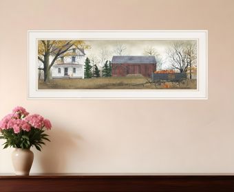 Pumpkins For Sale 2 White Framed Print Wall Art