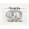 Humble and Kind 1 White Framed Print Wall Art