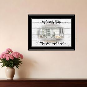 Humble and Kind 2 Black Framed Print Wall Art