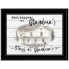 Stays At Grandmas Black Framed Print Wall Art