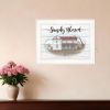 Simply Blessed Farmhouse White Framed Print Wall Art