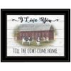 I Love You till the Cows Come Home 2 Black Framed Print Wall Art