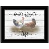 Country Chicks Rule 3 Black Framed Print Wall Art