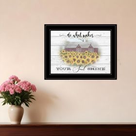 Do What Makes Your Soul Shine 2 Black Framed Print Wall Art