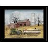 Hayride 2 Black Framed Print Wall Art