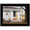 Autumn Greetings 2 Black Framed Print Wall Art