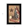 God and Country 3 Black Framed Print Wall Art