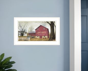 Antique Barn 1 White Framed Print Wall Art