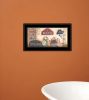 Country Bath Collection Black Framed Print Bathroom Wall Art