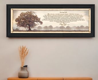 Living Life 11 Black Framed Print Wall Art