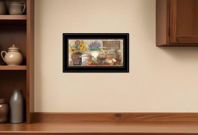 Antique Kitchen 5 Black Framed Print Kitchen Wall Art