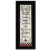 Bath Rules 5 Black Framed Print Bathroom Wall Art