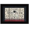 Bathroom 3 Black Framed Print Bathroom Wall Art