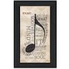 Music 7 Black Framed Print Wall Art