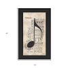 Music 7 Black Framed Print Wall Art