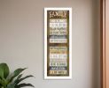 Family Rules Shutter 2 White Framed Print Wall Art