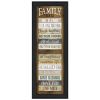 Family Rules Shutter 3 Black Framed Print Wall Art