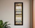 Family Rules Shutter 4 Black Framed Print Wall Art