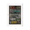 The Lords Prayer 2 White Framed Print Wall Art