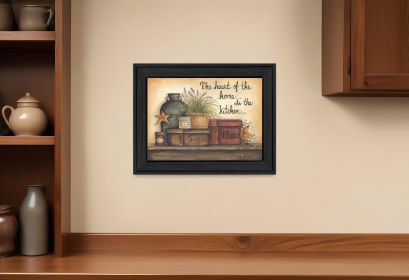 Heart of the Home 7 Black Framed Print Kitchen Wall Art