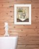 Bath Print 1 White Framed Print Bathroom Wall Art