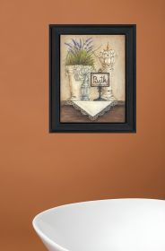 Bath Print 2 Black Framed Print Bathroom Wall Art