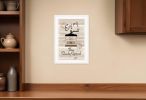 Enjoy the Daily Grind 1 White Framed Print Kitchen Wall Art